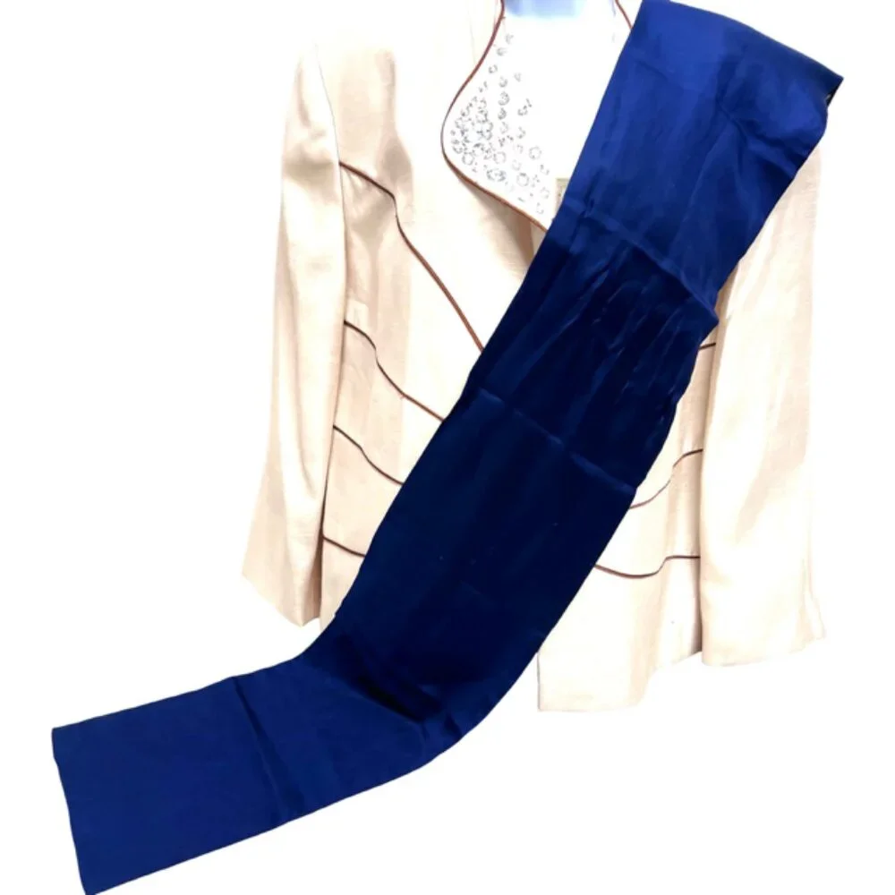 Riversable  Lancel Paris Silk Satin Scarf 54